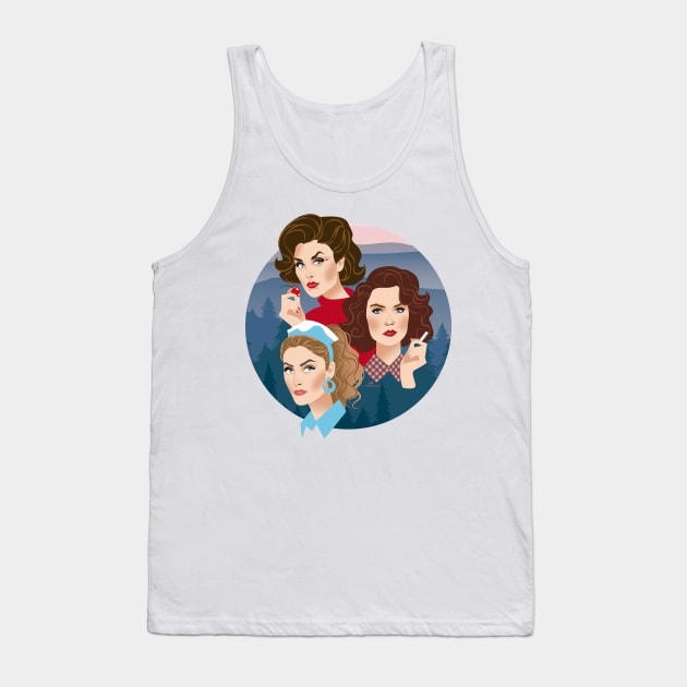 Fire girls Tank Top by AlejandroMogolloArt